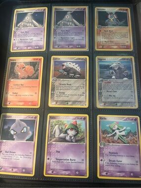 Power Keeper Pokémon Card  - Psychic & Water Vintage Cards (Purple, Blue, Red)